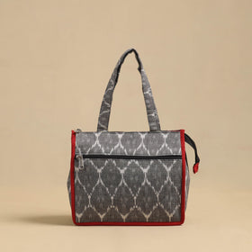 Grey Handcrafted Cotton Small Hand Bag