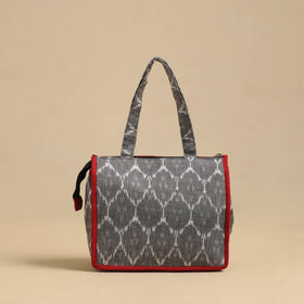 Grey Handcrafted Cotton Small Hand Bag