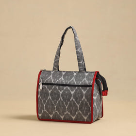 Grey Handcrafted Cotton Small Hand Bag