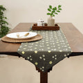 Grey Handcrafted Cotton Table Runner