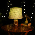 Grey - handcrafted floral fabric lamp shade 04