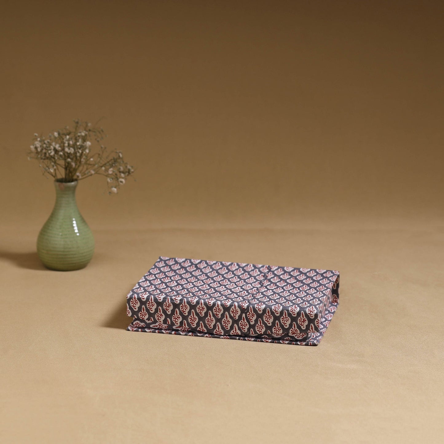 Grey - handcrafted floral organizer stationery kit 58