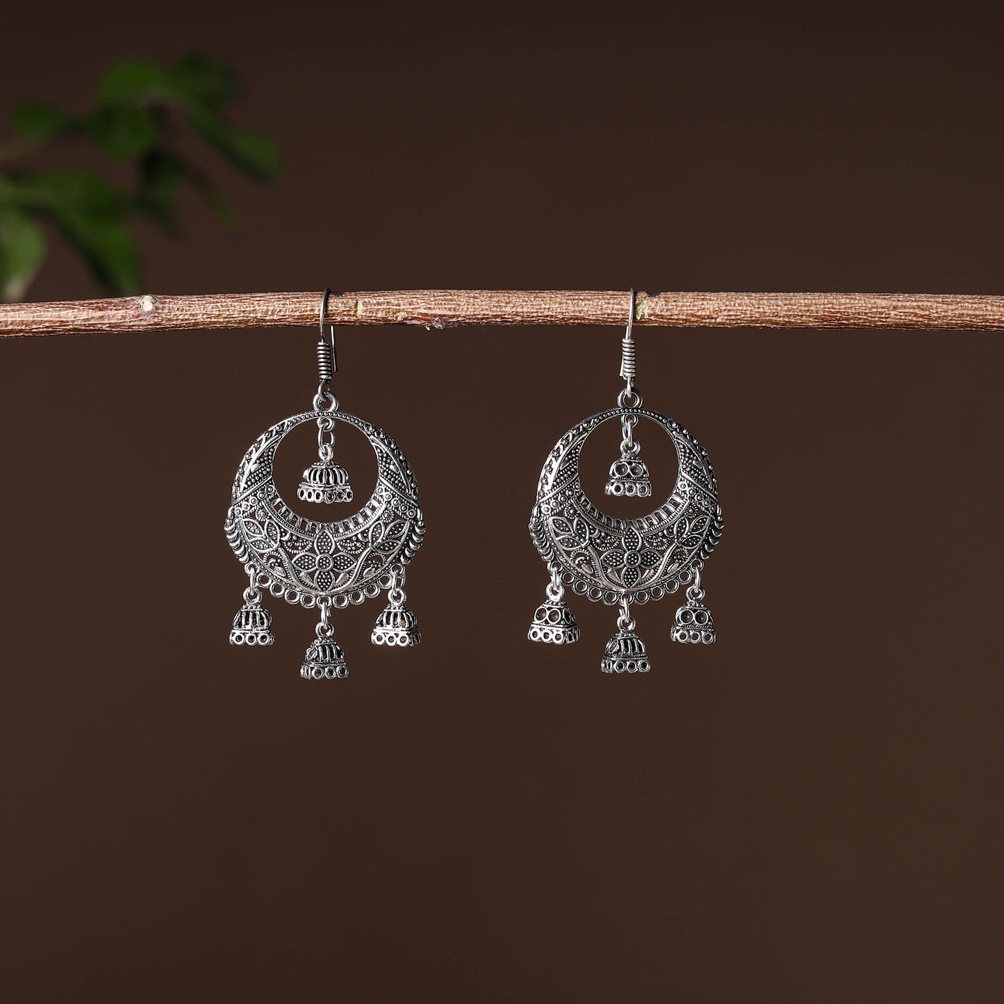  Handcrafted German Silver Earrings