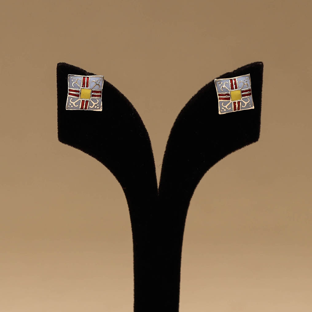 Handcrafted paka meenakari earrings 93