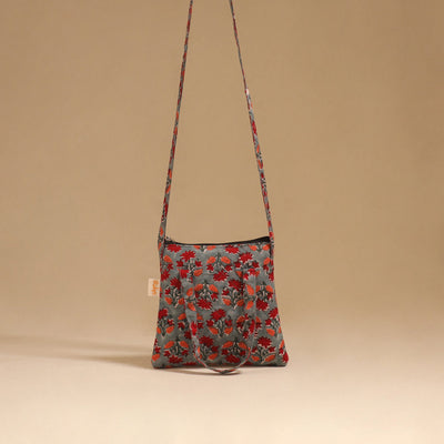 Handcrafted quilted sling bag 03