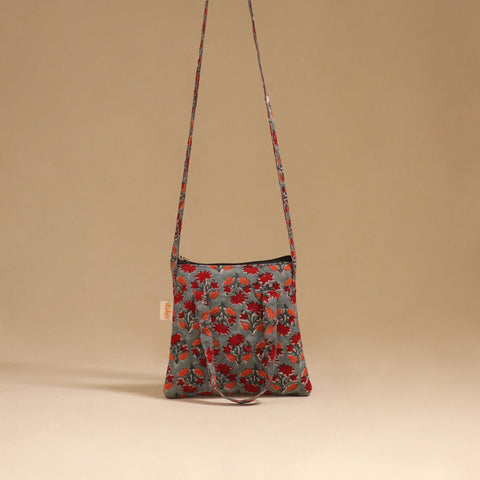 Handcrafted quilted sling bag 03