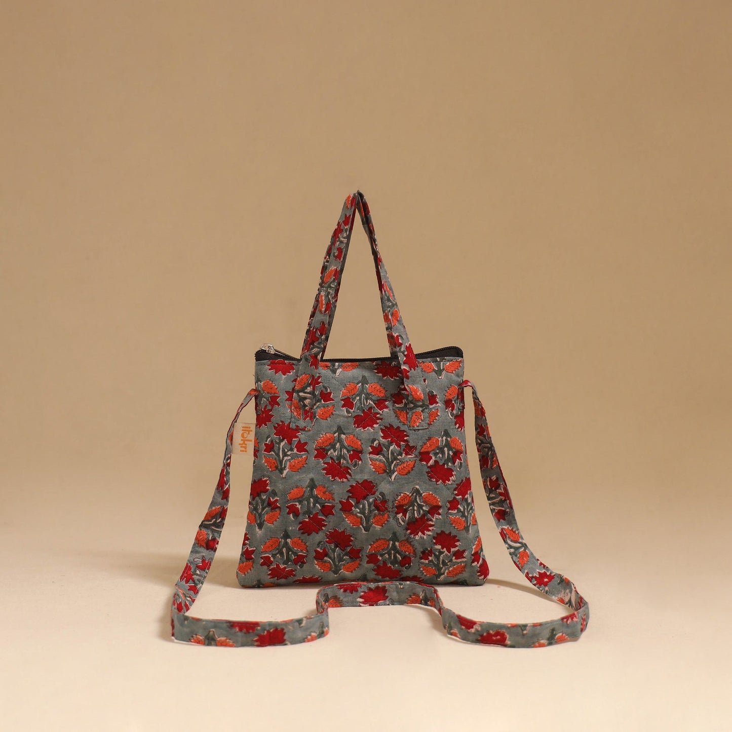 Handcrafted quilted sling bag 03