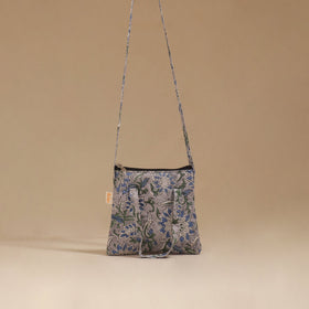 Handcrafted quilted sling bag 17