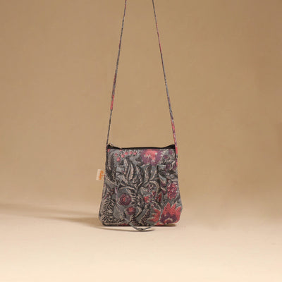 Handcrafted quilted sling bag 22