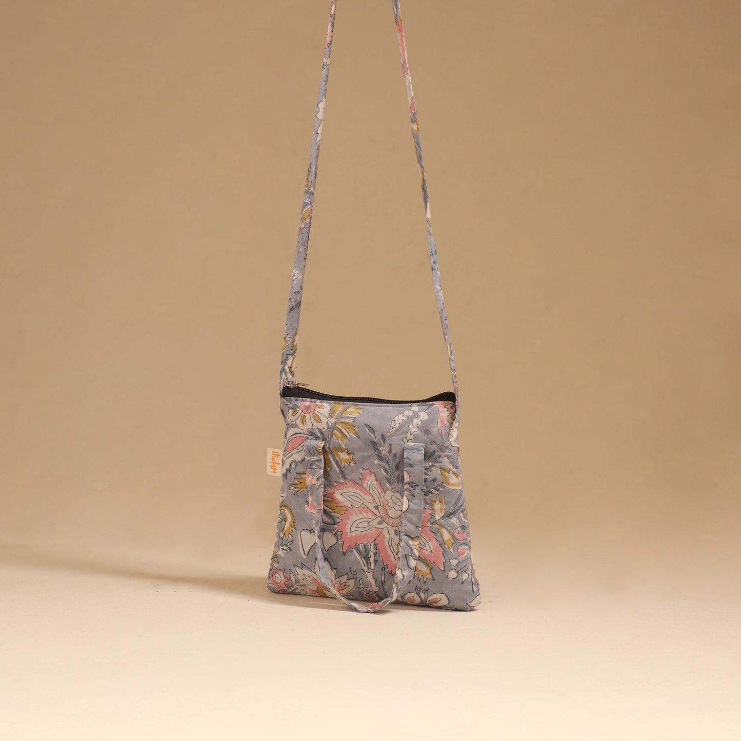 Handcrafted quilted sling bag 25