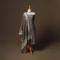 Handloom chanderi silk mukaish work 3pc unstitched dress