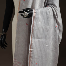 Handloom cotton bengal jamdani dupatta 31 - handcrafted