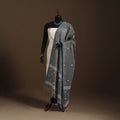 Grey Handloom Cotton Burdwan Jamdani Dupatta