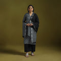 Handloom cotton embroidered pochampally ikat 3pc kurta set