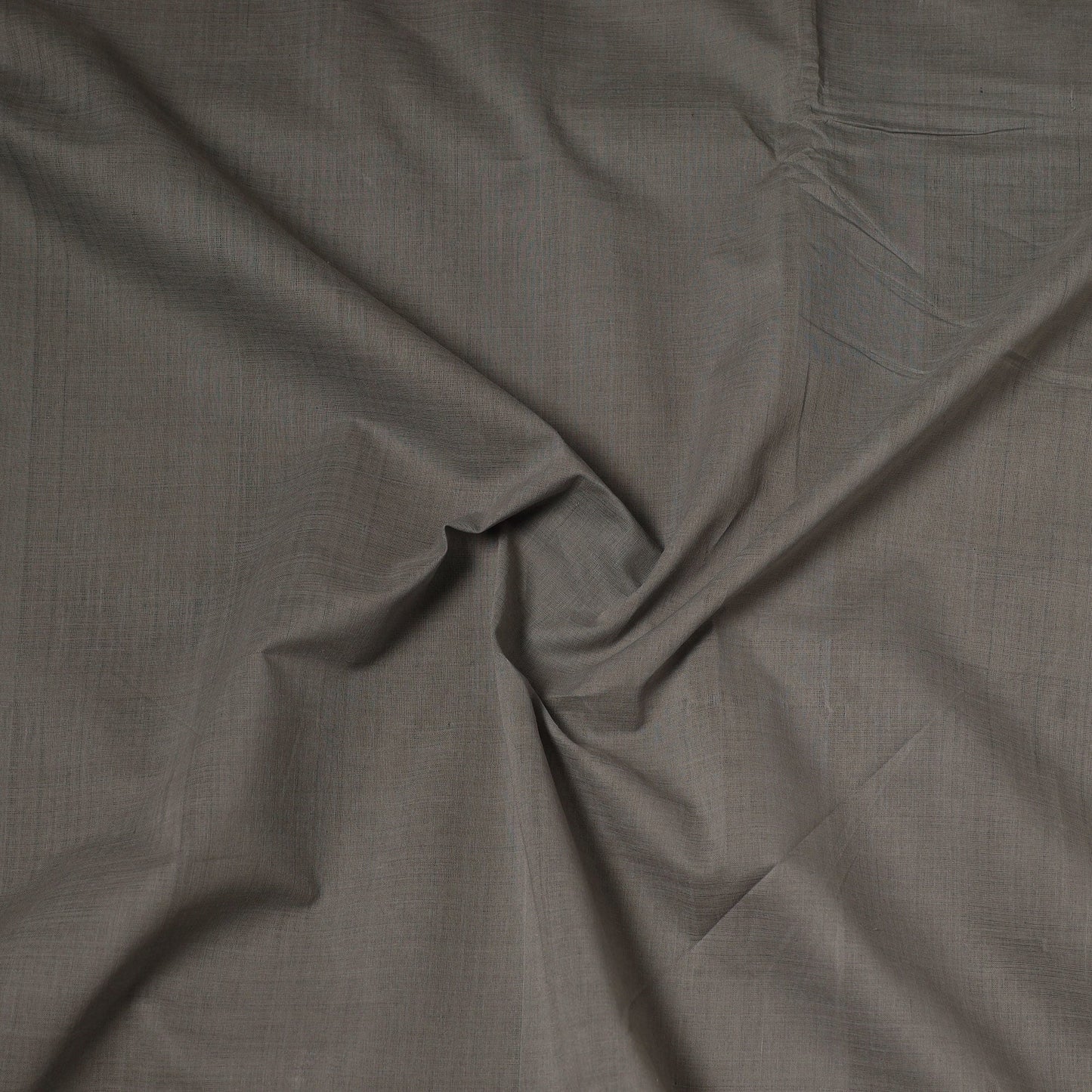 Grey - handloom cotton mangalagiri fabric with zari border