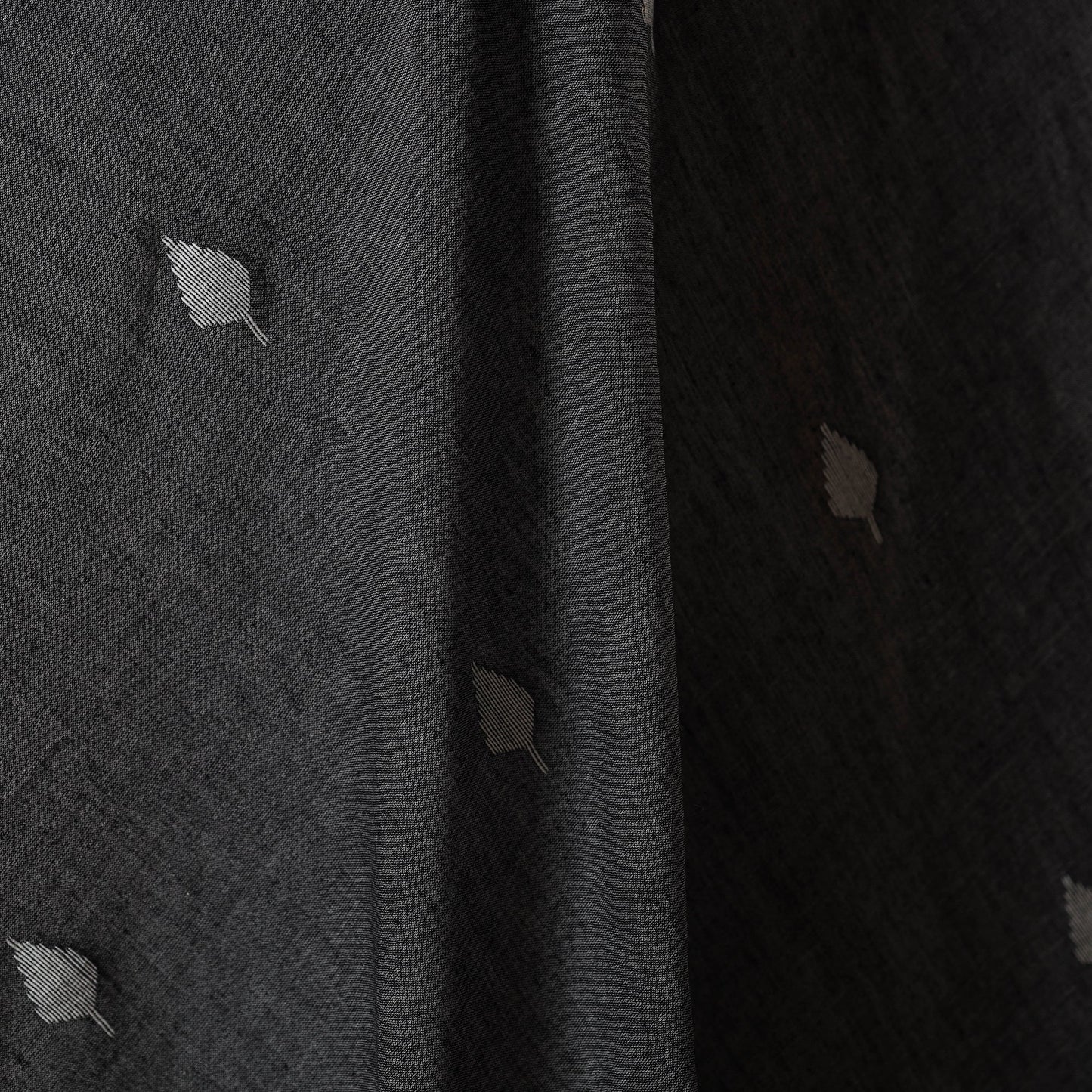 Grey - handloom cotton phulia jamdani fabric 13