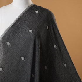 Grey - handloom cotton phulia jamdani fabric 13