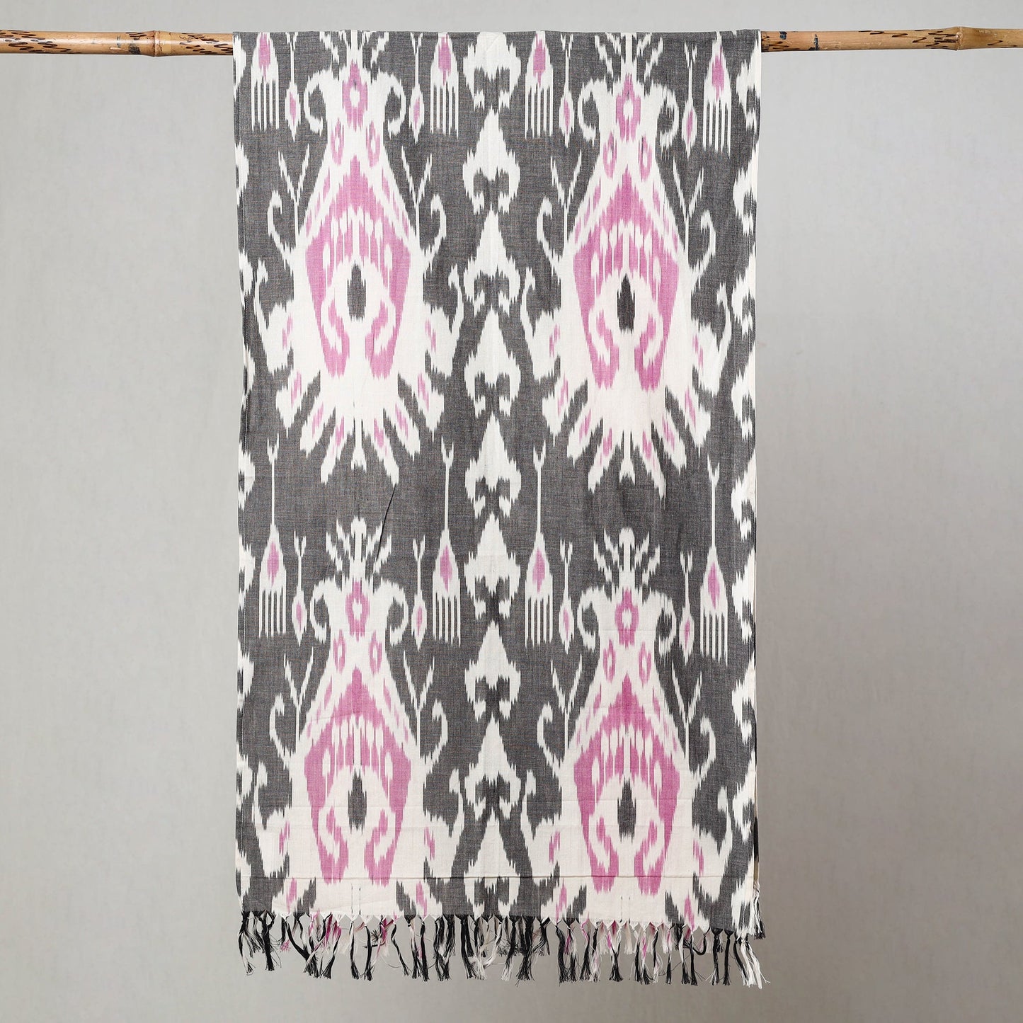  Handloom Cotton Pochampally Central Asian Ikat Stole