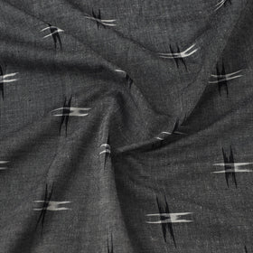  Grey Handloom Cotton Pochampally Double Ikat Fabric