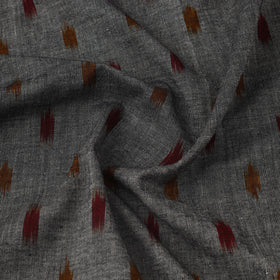 Buy Grey Handloom Cotton Pochampally Double Ikat Fabric