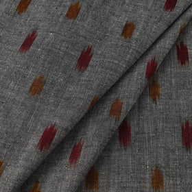 Buy Grey Handloom Cotton Pochampally Double Ikat Fabric