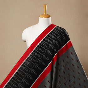 Buy Grey Handloom Cotton Pochampally Double Ikat Fabric