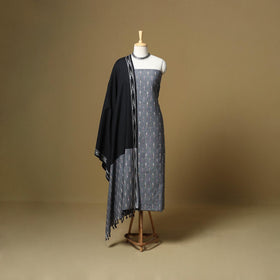 Handloom cotton pochampally ikat 3pc unstitched dress