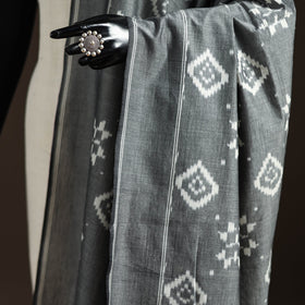 Handloom cotton pochampally ikat dupatta 05 - handcrafted