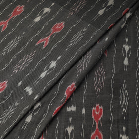 Grey Handloom Cotton Sambalpuri Ikat Fabric