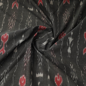 Grey Handloom Cotton Sambalpuri Ikat Fabric