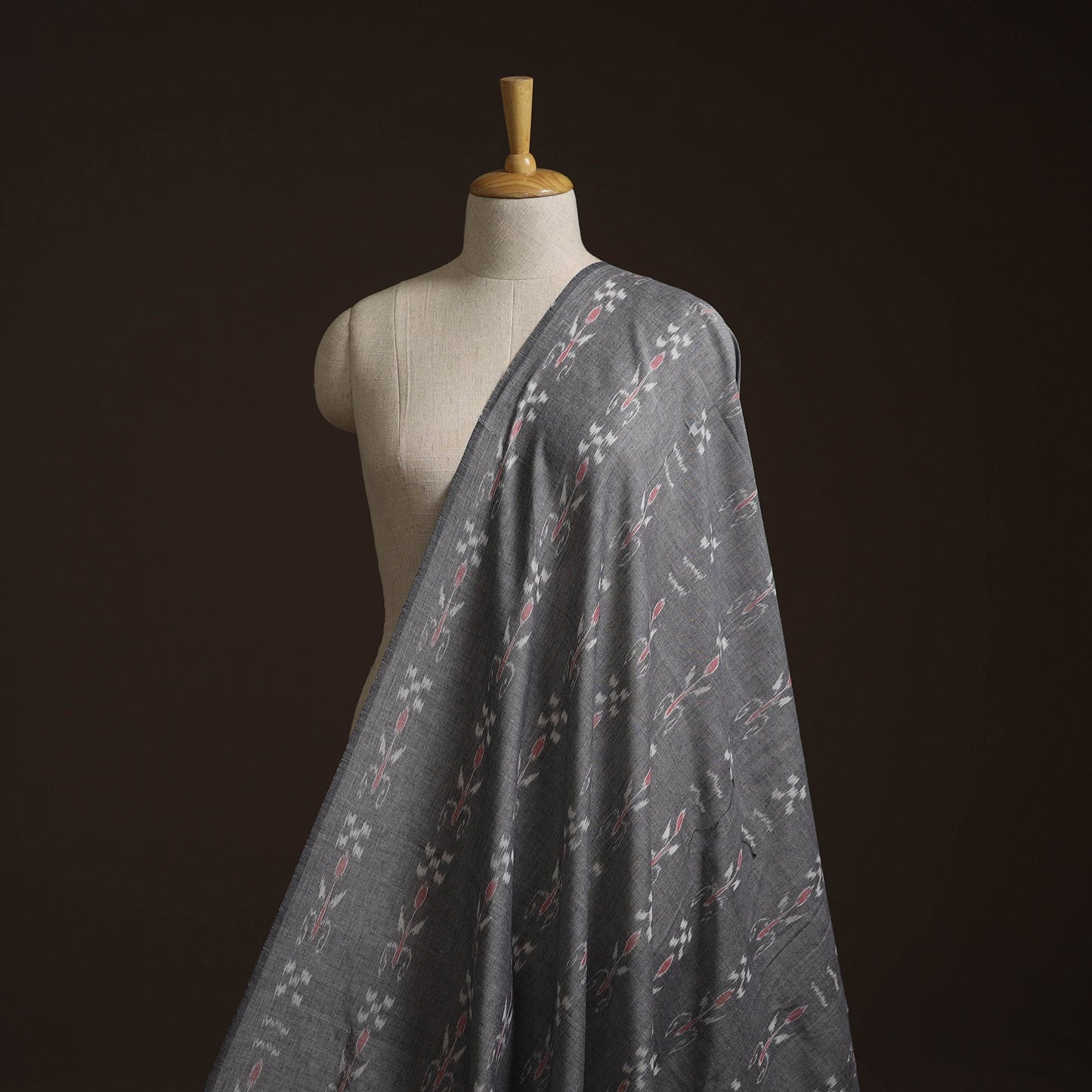 Handloom cotton sambalpuri ikat fabric 15 - handcrafted