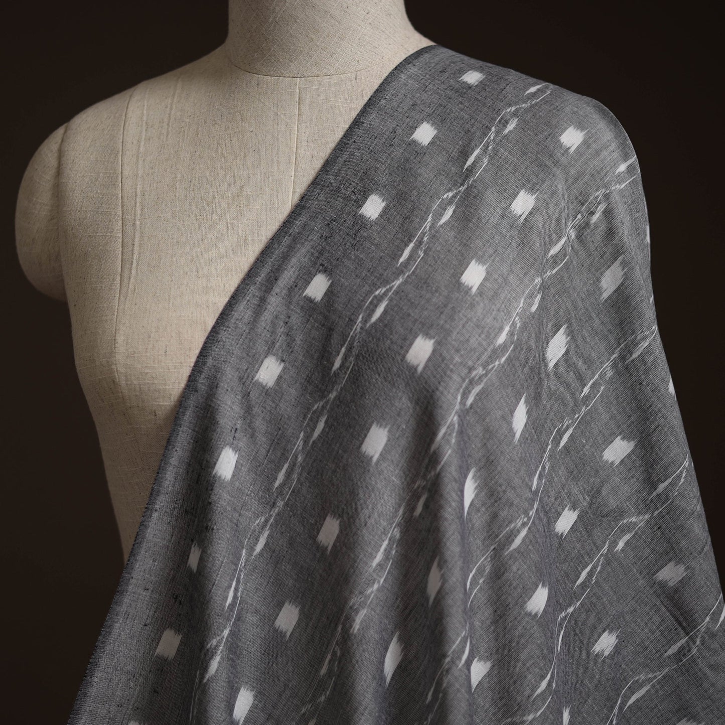 Handloom cotton sambalpuri ikat fabric 16 - handcrafted