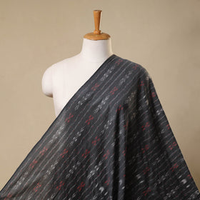 Grey Handloom Cotton Sambalpuri Ikat Fabric