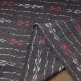 Grey Handloom Cotton Sambalpuri Ikat Fabric