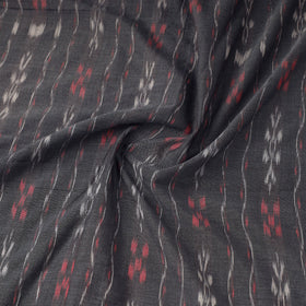 Grey Handloom Cotton Sambalpuri Ikat Fabric