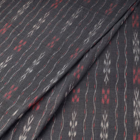 Grey Handloom Cotton Sambalpuri Ikat Fabric