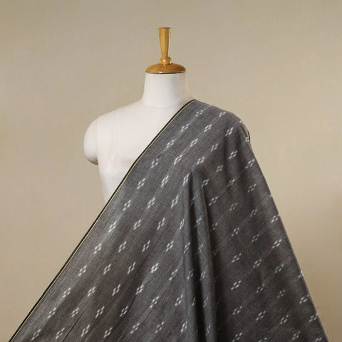 Grey - handloom cotton sambalpuri ikat fabric 18