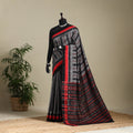 Grey - handloom cotton sambalpuri ikat saree 16