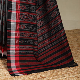 Grey - handloom cotton sambalpuri ikat saree 19