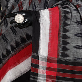 Grey - handloom cotton sambalpuri ikat saree 19