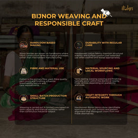 Grey - handloom cotton towel with tassels from bijnor