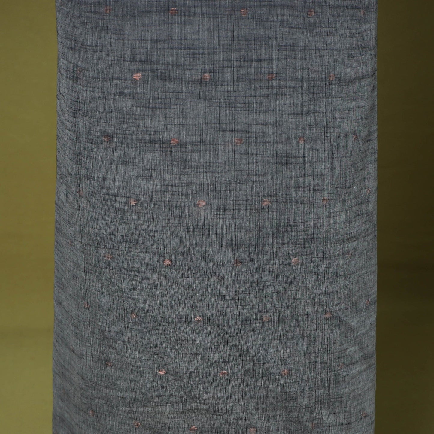 Grey - handloom cotton unstitched phulia jamdani kurta