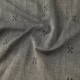 Grey Handloom Fine Cotton Phulia Jamdani Fabric