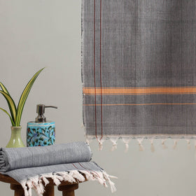 Buy Handloom Fine Cotton Plain Bath Towel