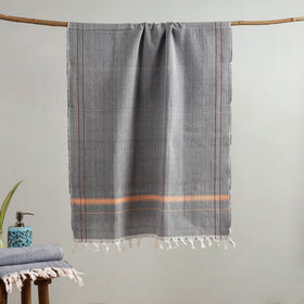 Buy Handloom Fine Cotton Plain Bath Towel