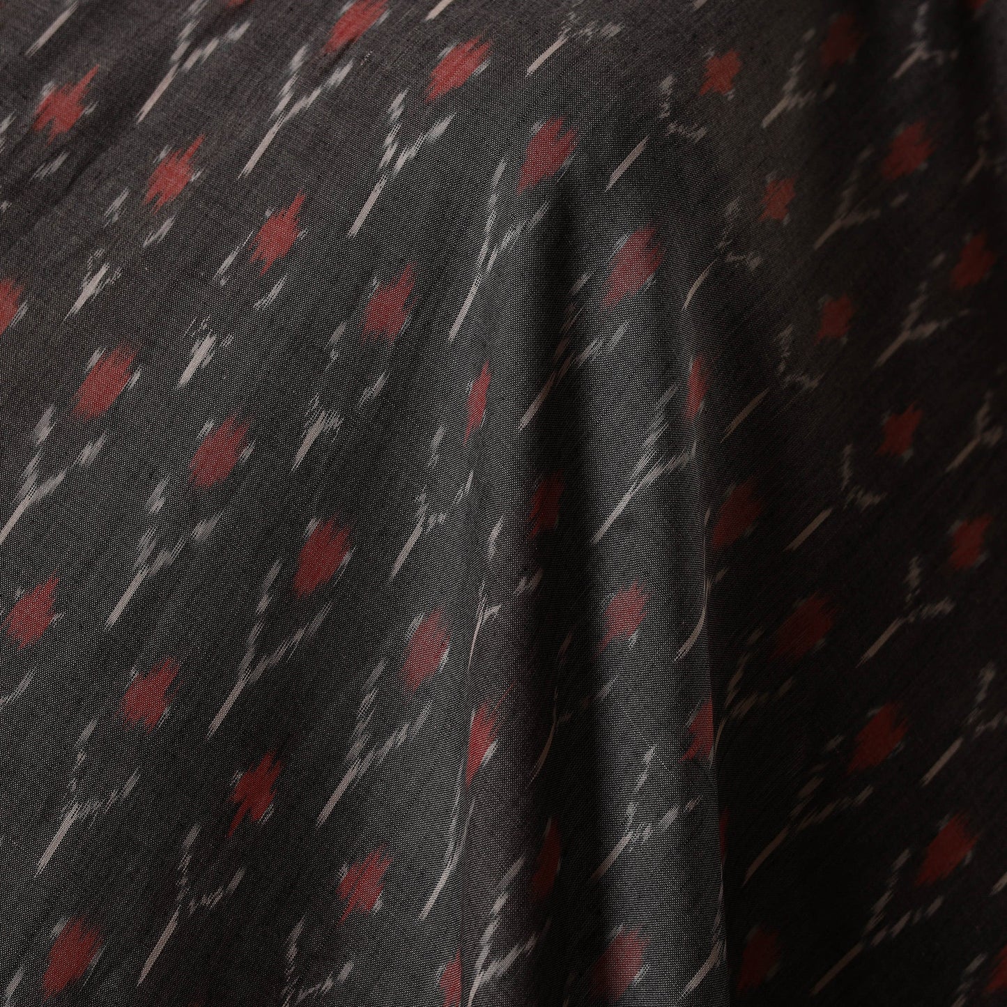 Handloom mercerised cotton pochampally ikat fabric 09