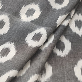 Handloom Mercerized Cotton Pochampally Ikat Fabric