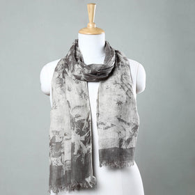  Handloom Block Print Natural Dyed Linen Bindaas  Stole