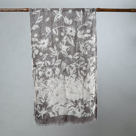  Handloom Block Print Natural Dyed Linen Bindaas  Stole