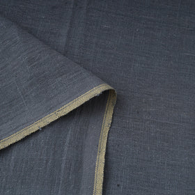 Grey - handloom organic kala cotton fabric 05 - handcrafted